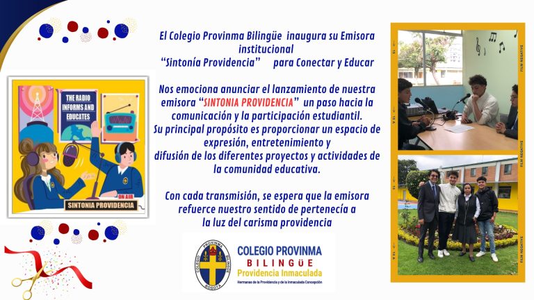 ¡SINTONIA PROVIDENCIA! EMISORA INSTITUCIONAL 2024